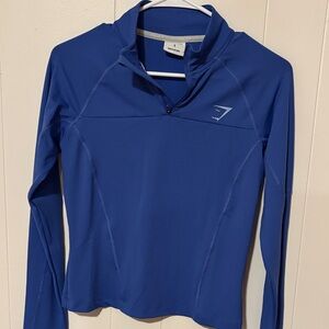 Gymshark Women's Long Sleeve Blue Top
